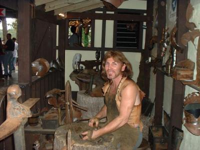 Rob Valentine in his Armoury