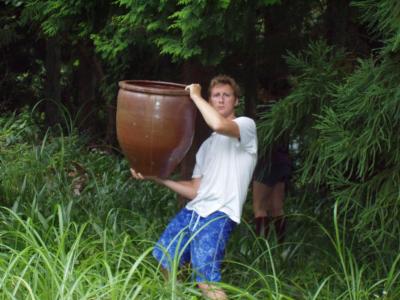 Jarrod and his huge pot.