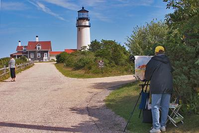 Artist at Cape Cod Light