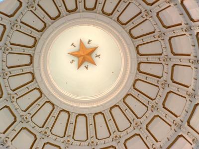 Zoomed to the top, Texas Capitol, Austin