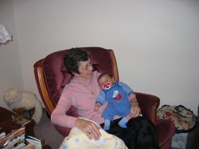 Winona (Nonie) & gr.grandson Broc