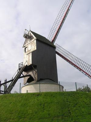 Windmill on outskirts of town