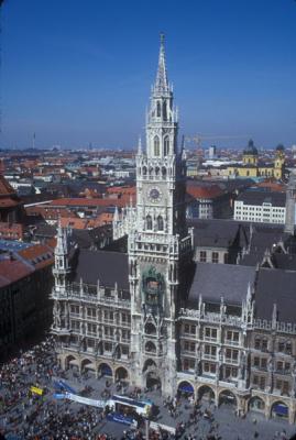 Marienplatz from top of St. Peter's Church