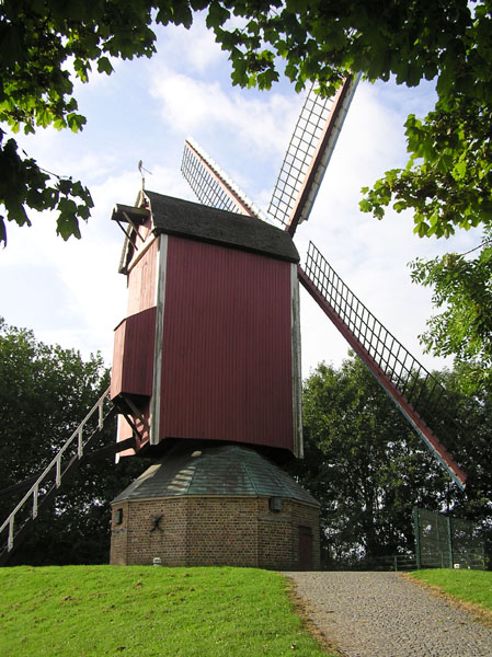 Windmill on outskirts of town