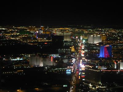 Las Vegas Blvd as scene from 108th floor of the stratusphere