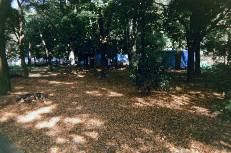 Les SDF qui ont pris possession de Yoyogi Park impressionnant