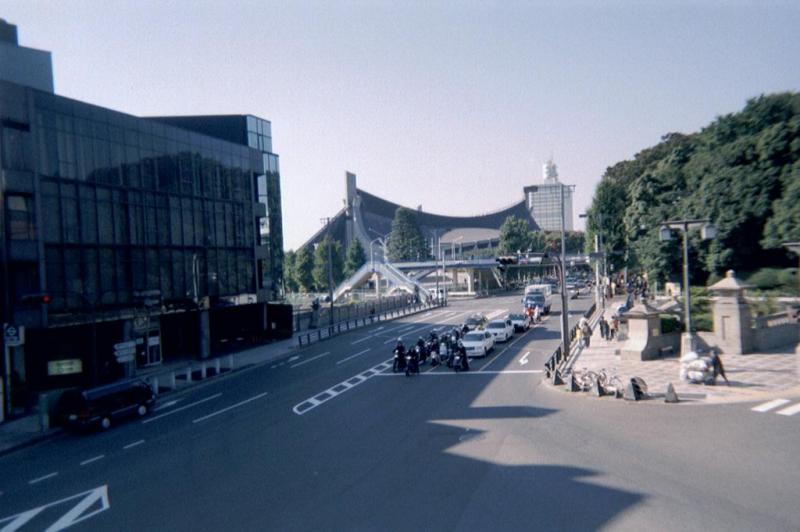 Vue sur le stade olympique de Yoyogi