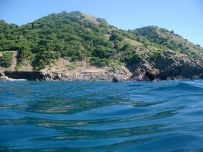 Island from the water, Great Dive