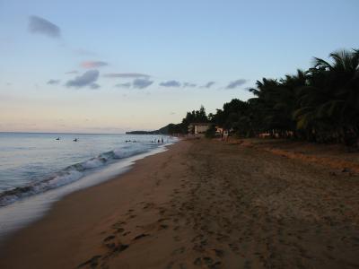 The beach at Rincon on the west side of Puerto Rico mainland