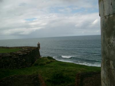 Ocean from old San Juan city wall/ fortress