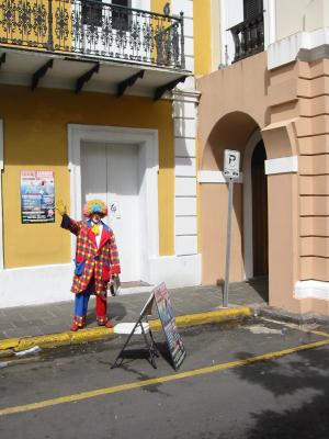 Puerto Rican clown (in our favorite square)