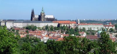 Prague Castle, extending the full width of this picture