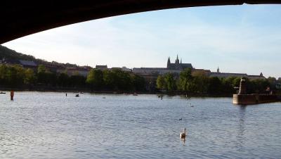 A peaceful scene on the Vltava River