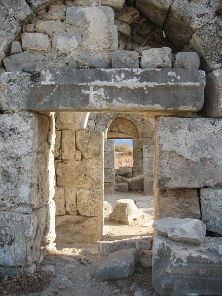 Kaunos: church ruins (about 4000 BC)