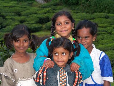 Girls in Munnar