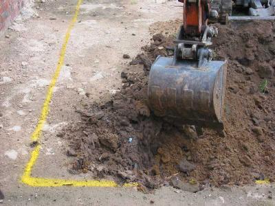 digging action