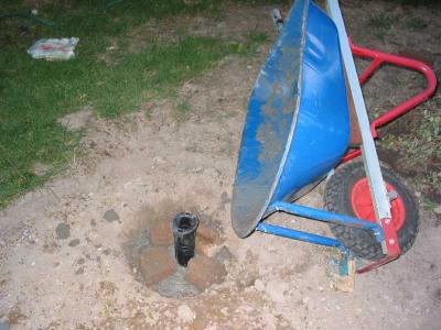 first concrete batch