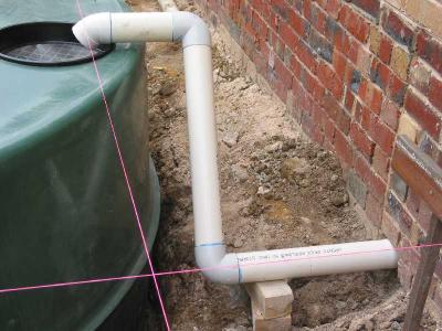 tanks plumbed in for deposit