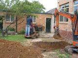 change machine to fill skip with clay