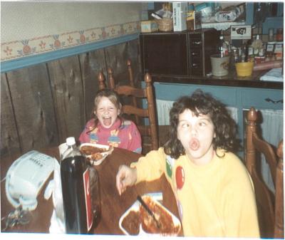 Janie and Karen Cav April, 1988