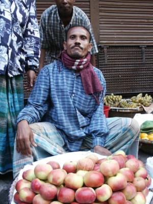 Man selling apples