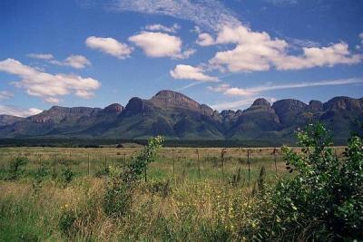 Approaching Moholoholo at the base of the Transvaal Drakensberg Escarpment