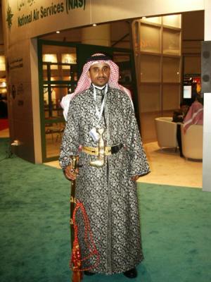 Fancy Arab costume at National Air Services