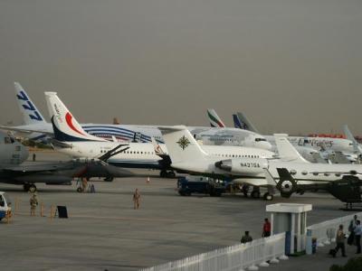 Static display area, Dubai Airshow 2003