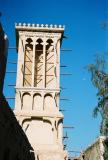 Windtower, primitive air conditioning, Bastaika Historic District, Dubai
