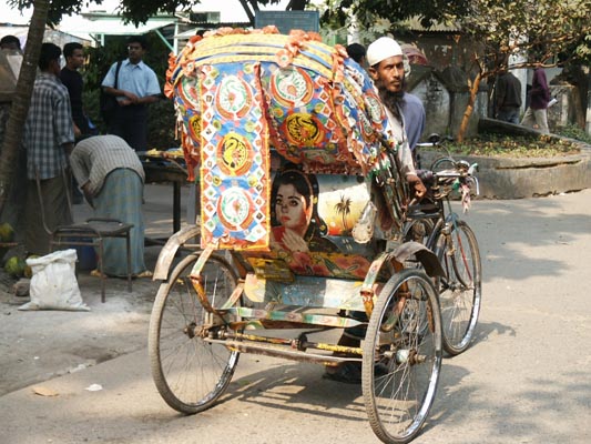 Dhaka - the Rickshaw Capital of the world (luckily no hills!)