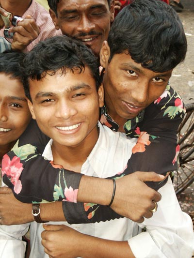 2 Boys in Dhaka at the Chicken Market, Chowk Bazar