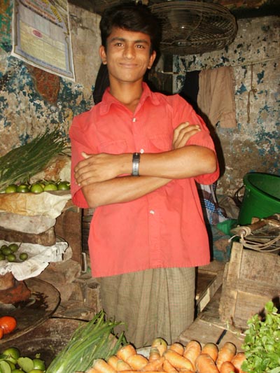 Produce seller, Dhaka
