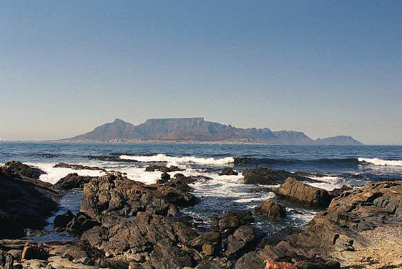 View of Cape Town from Robben Island