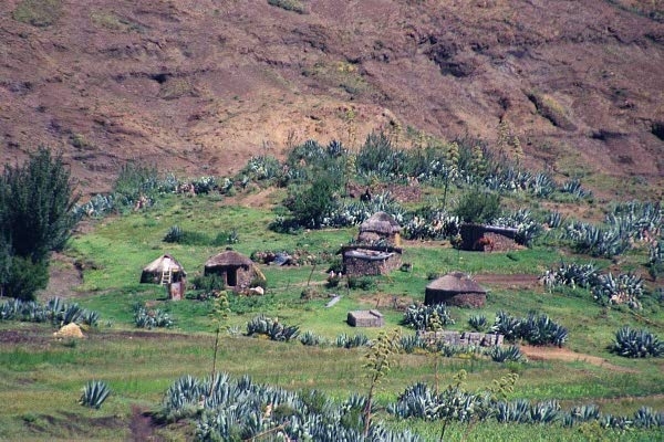 Basotho village near Malealea