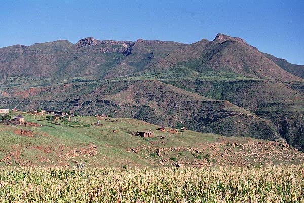 Hills around Malealea, Lesotho