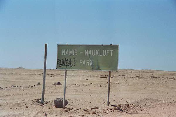 Entering Namib-Naukluft National Park