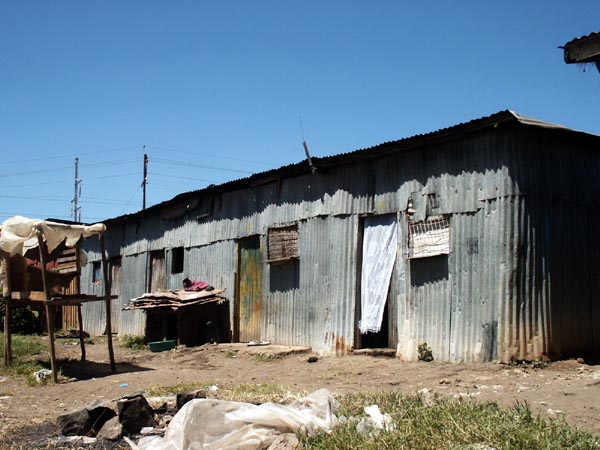 Settlement outside the Cheetah Gate south of Nairobi