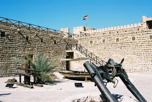 Inside Dubai Fort, now a museum