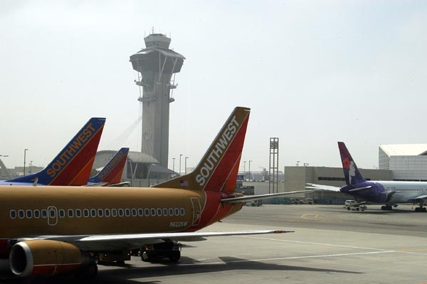 Southwest Airlines at LAX Termisfield International Airport