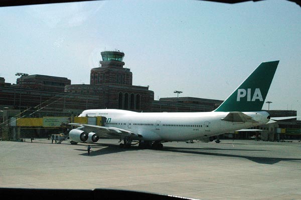 Pakistan International Airlines 747 at Lahore (LHE)