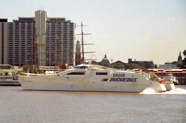 The Buquebus ferry from Buenos Aires to Uruguay