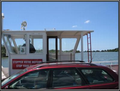 On the ferry