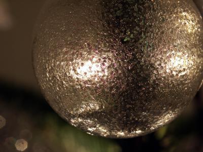 Christmas silver bauble