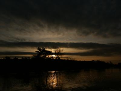 Portishead lake sunset