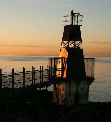 Battery Point lighthouse at sunset