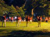 Group excercise. Nice uniforms!