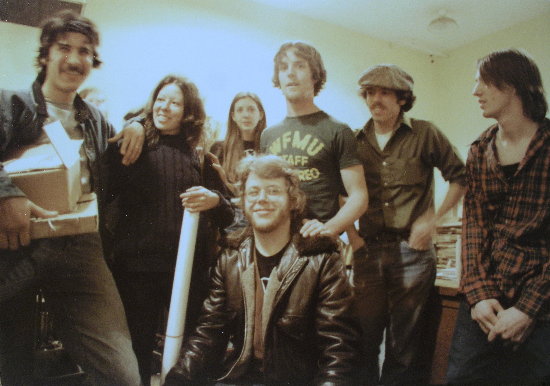 George Flores, Elaine OToole, Nancy (volunteer), Gary von Rosendahl, Bruce Longstreet, Frank OToole (kneeling)