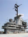 The Yorktowns control tower before restoration