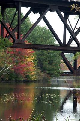 Cocheco River Reflection and Trestle