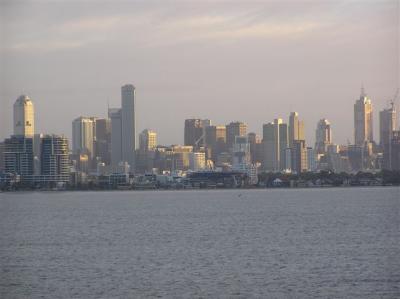 Melbourne Skyline in the morning before fix